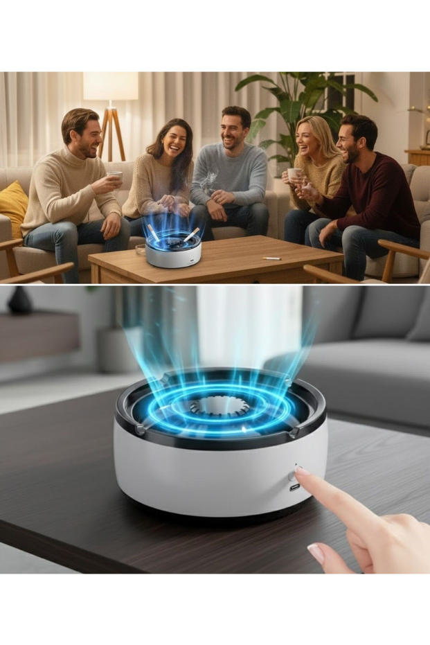 AirFlow™  360 Derece Duman Çeken Ve Kokuyu Hapseden Küllük