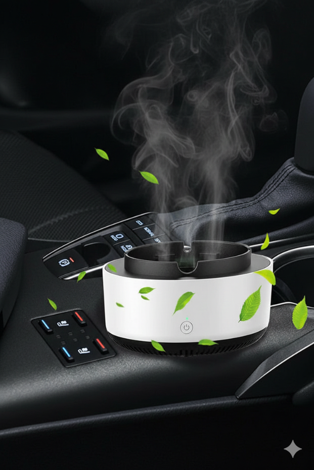 AirFlow™  360 Derece Duman Çeken Ve Kokuyu Hapseden Küllük