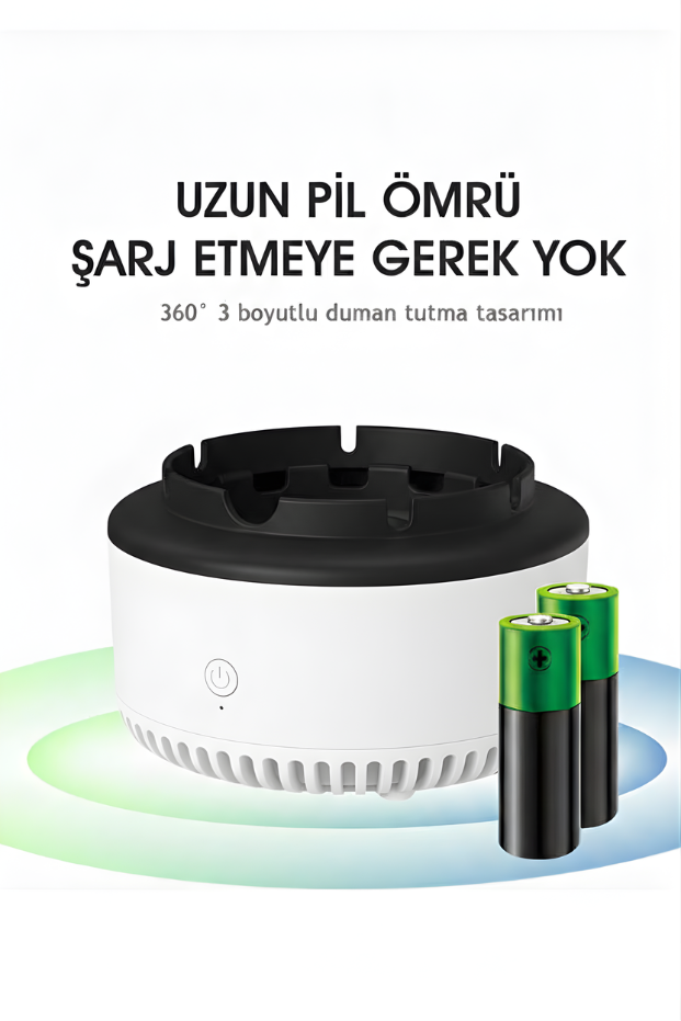 AirFlow™  360 Derece Duman Çeken Ve Kokuyu Hapseden Küllük
