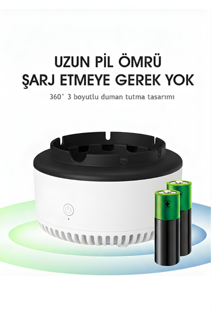 AirFlow™  360 Derece Duman Çeken Ve Kokuyu Hapseden Küllük
