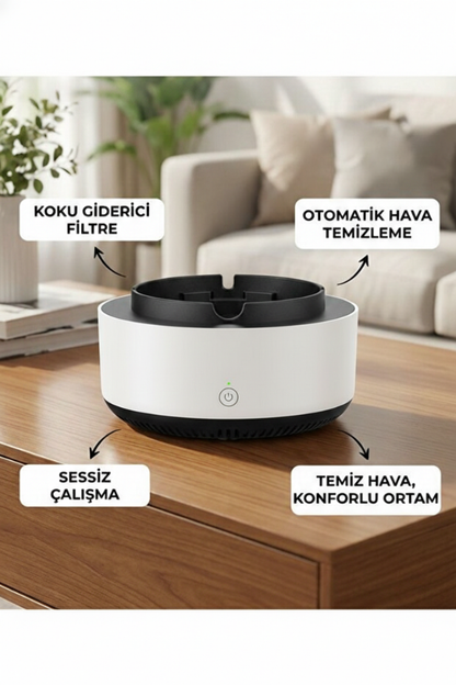 AirFlow™  360 Derece Duman Çeken Ve Kokuyu Hapseden Küllük